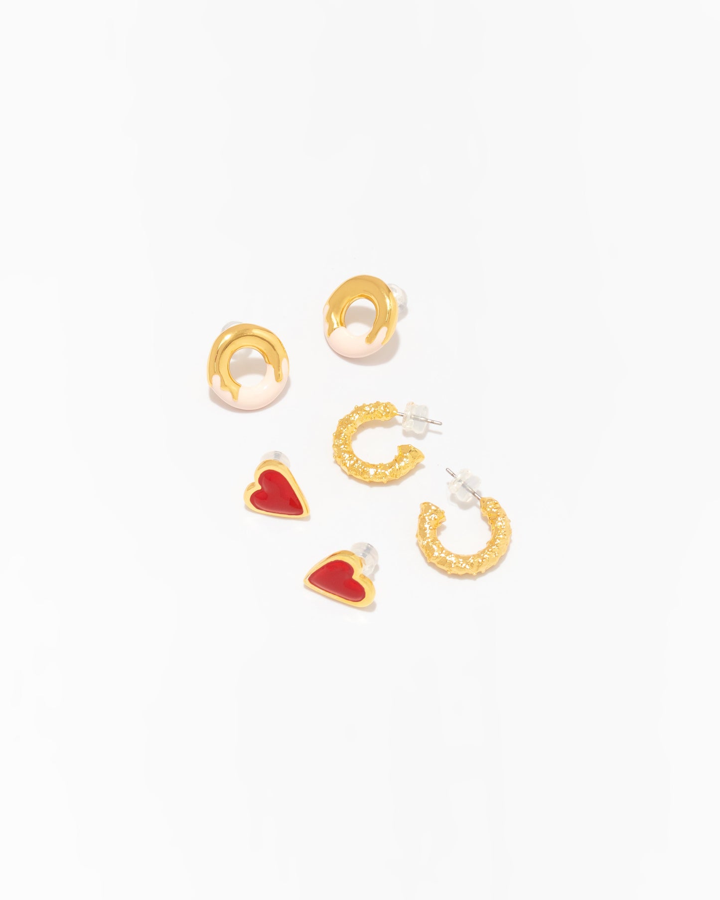 SET X3 PARES DE ARETES CANDY*