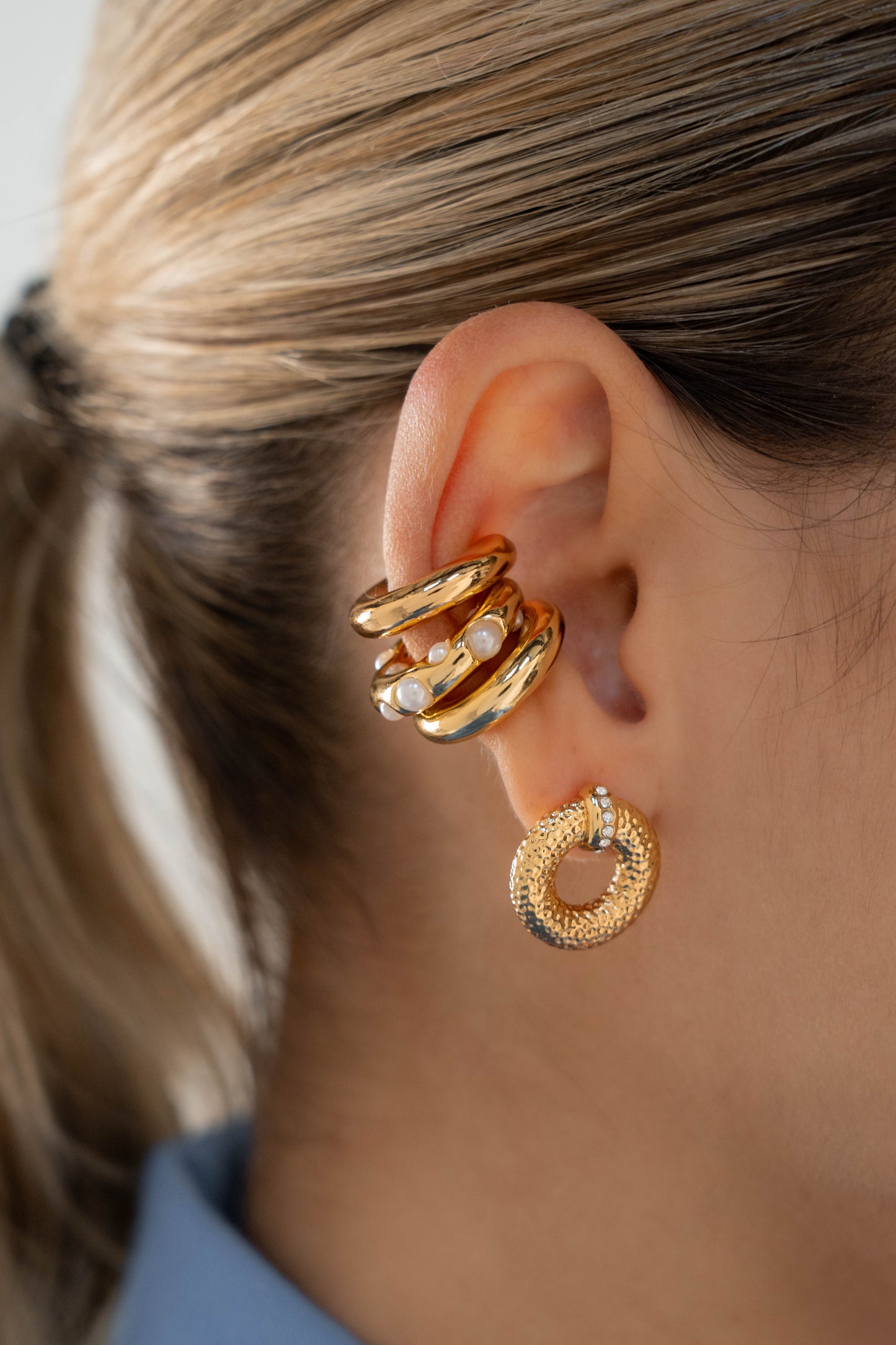 ARETES DONA CRISTAL - GOLD