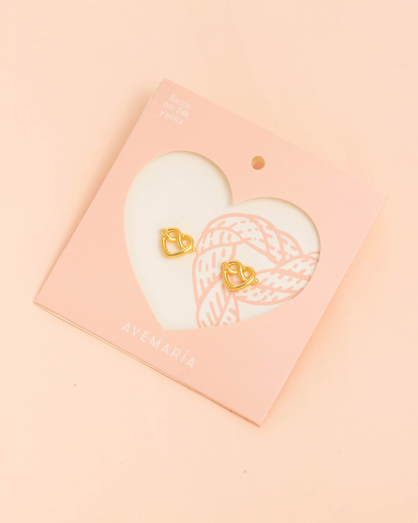 ARETES CORAZÓN LAZO*