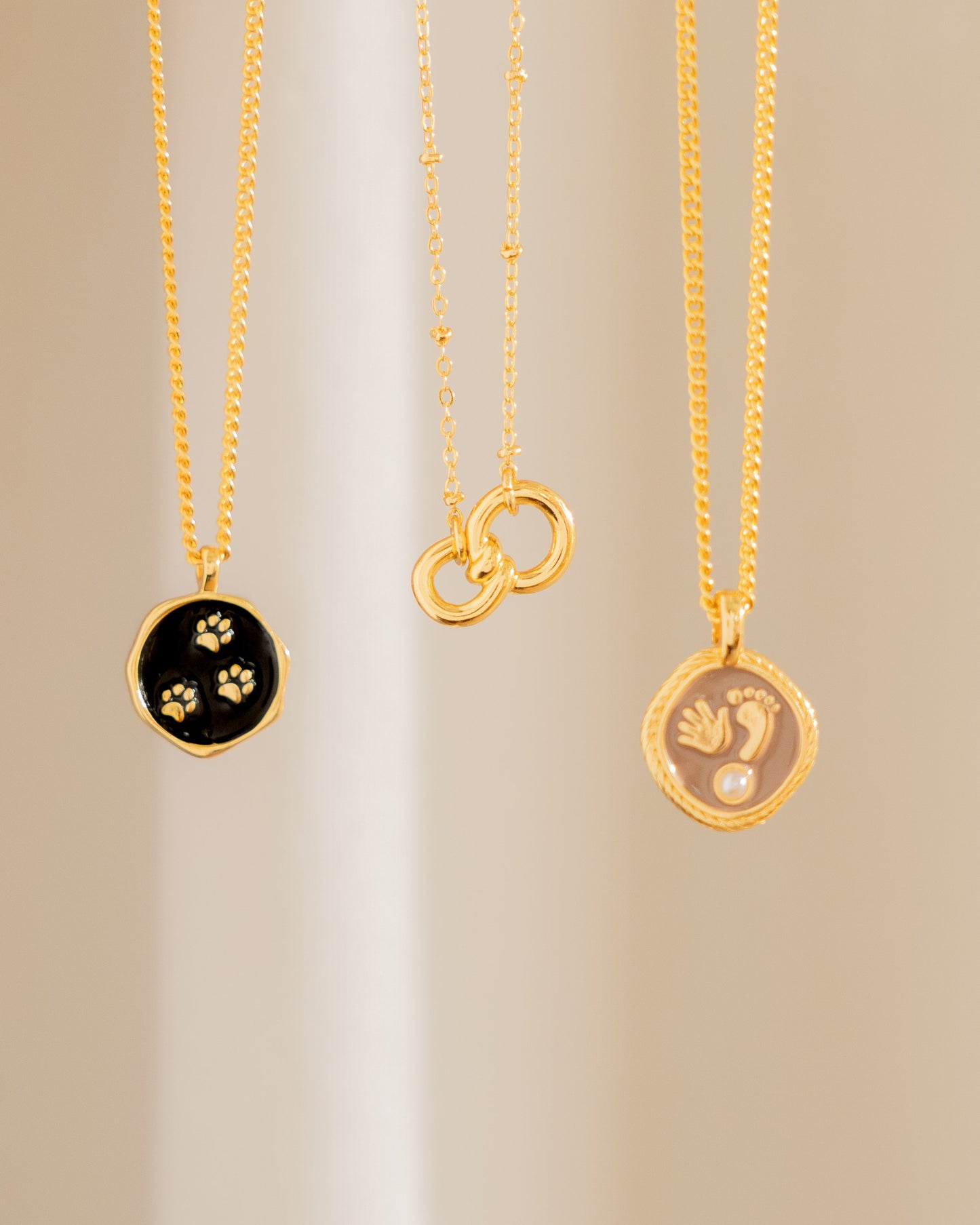 COLLAR MANITO PERLA + ARETES PERLA*