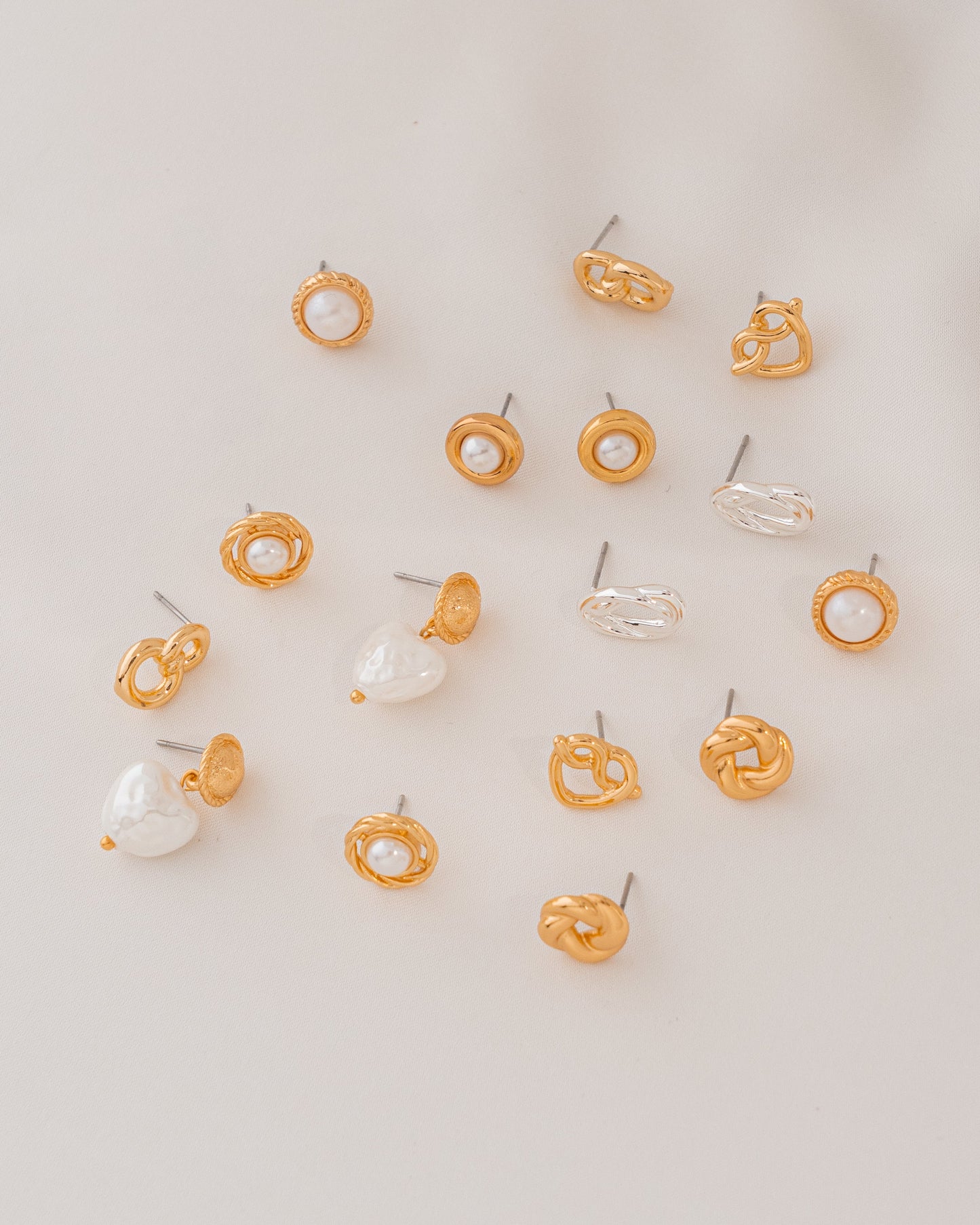 SET X3 ARETES PERLA