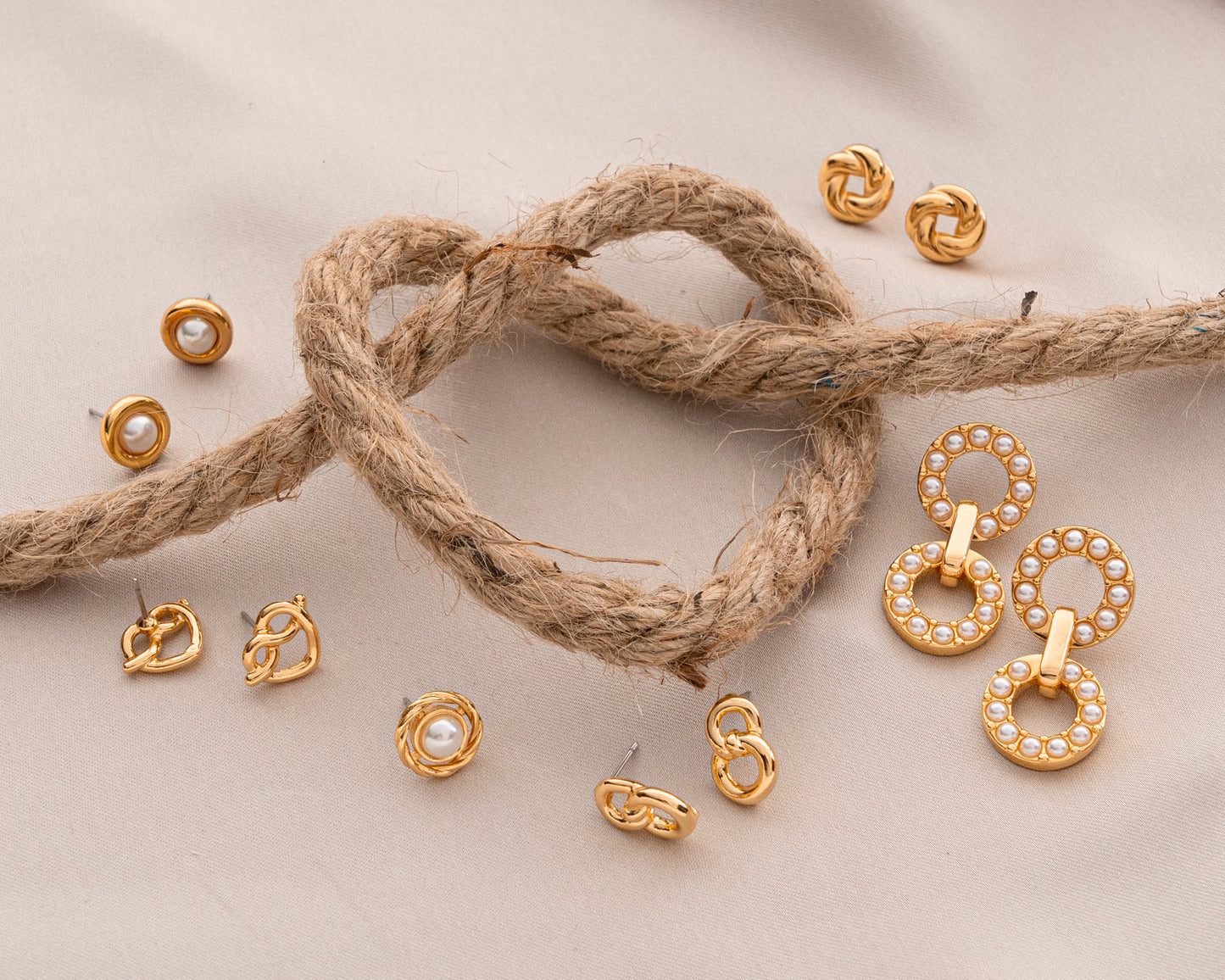 SET X2 ARETES LAZO DE AMOR*