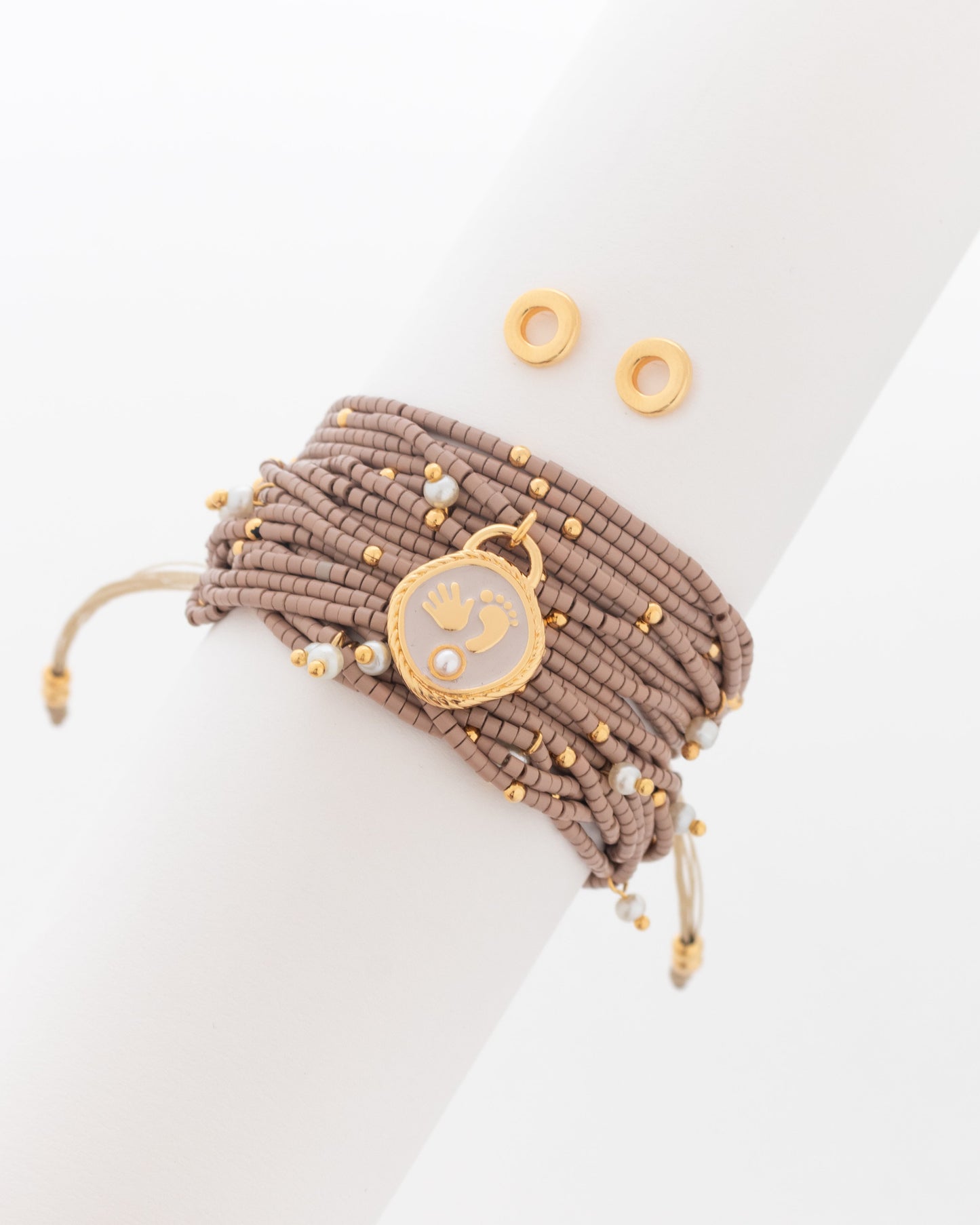 SET X2 PULSERAS PERLAS + ARETES*