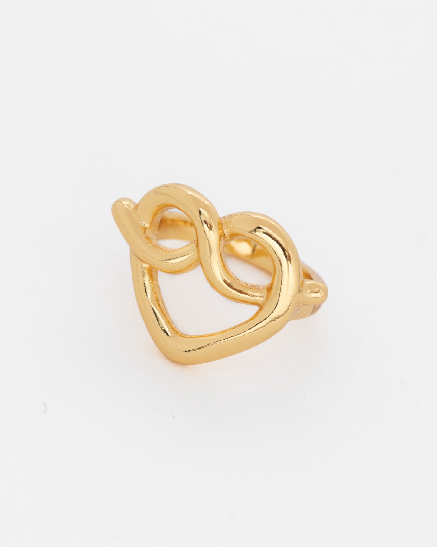 ANILLO CORAZÓN LAZO BOLD*