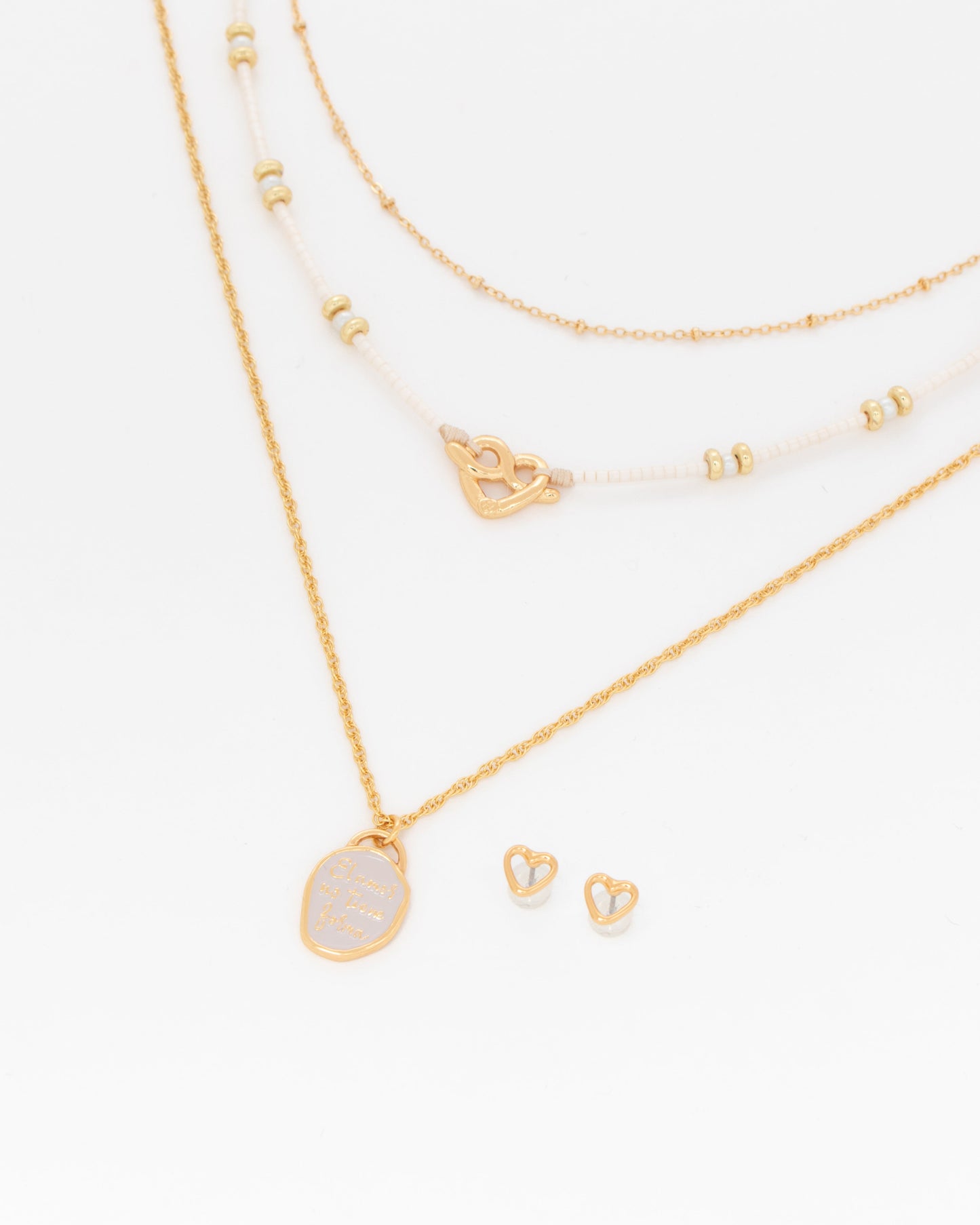 SET X2 COLLARES AMOR + ARETES*