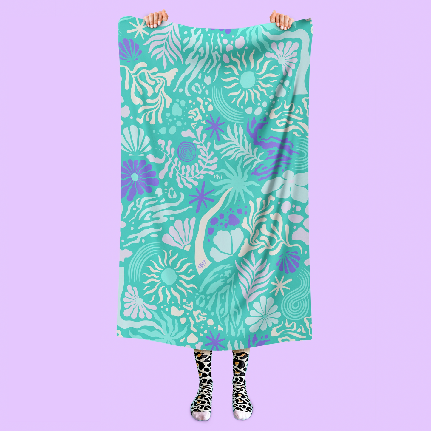 TOALLA DE MICROFIBRA CARIBBEAN WAVES ZAFIRO