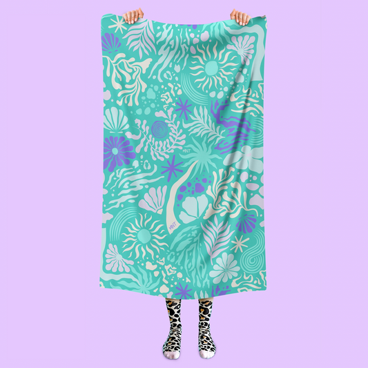 TOALLA DE MICROFIBRA CARIBBEAN WAVES ZAFIRO