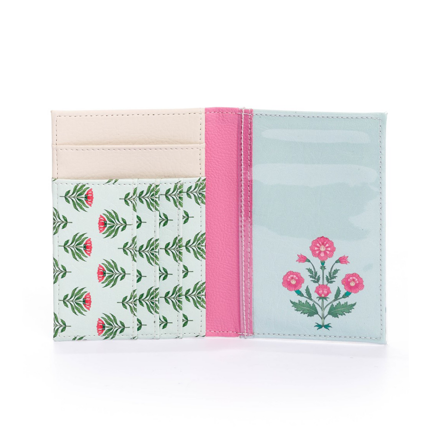 PORTAPASAPORTE PRAGA PARA MUJER ESTAMPADO INDIAN GARDEN*