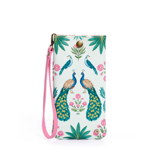 ESTUCHE DE GAFAS O CELULAR PARA MUJER INDIAN GARDEN CON PULSERA Y BROCHE*