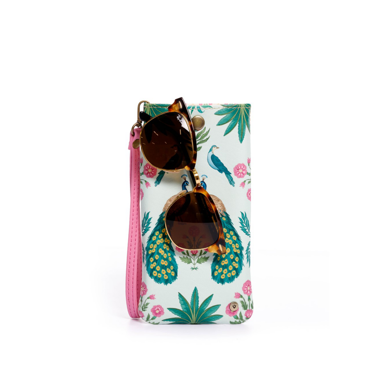 ESTUCHE DE GAFAS O CELULAR PARA MUJER INDIAN GARDEN CON PULSERA Y BROCHE*