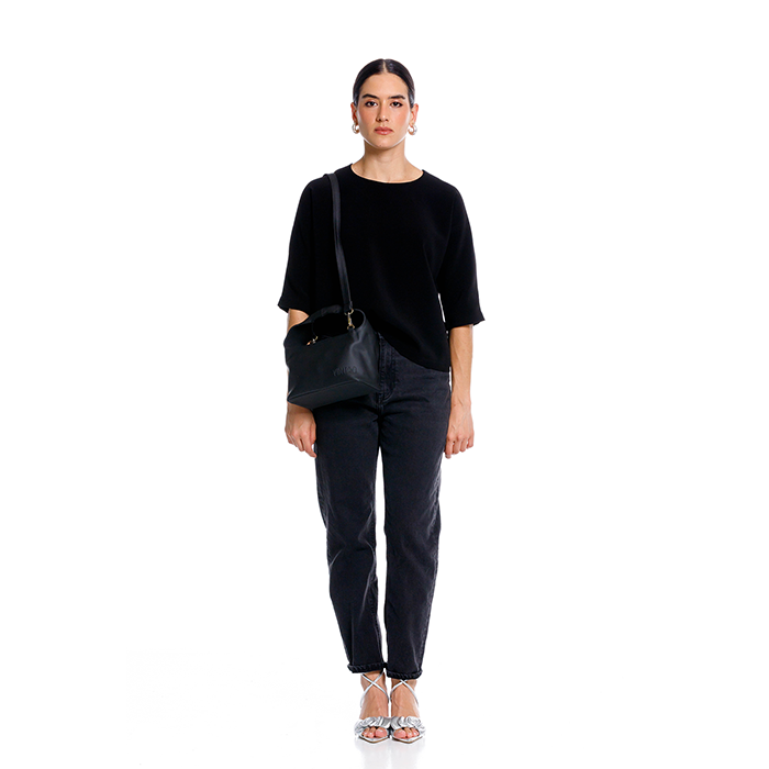 MANOS LIBRES PARA MUJER BIRDIE NEGRO EN CUERO VEGANO*