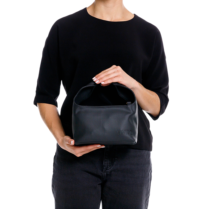 MANOS LIBRES PARA MUJER BIRDIE NEGRO EN CUERO VEGANO*