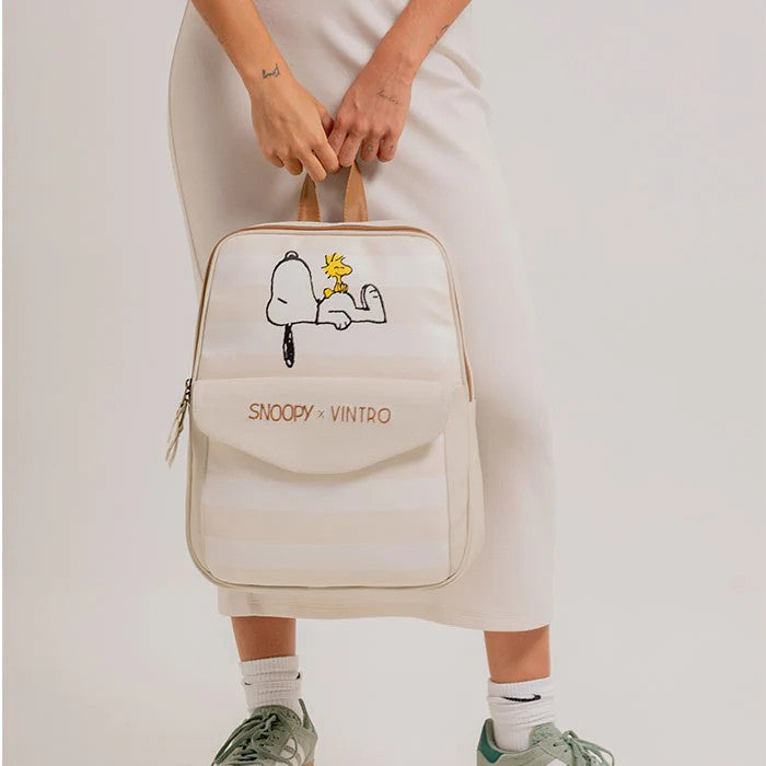 MORRAL CHILE BEIGE A ORILLAS DEL MAR SNOOPY*