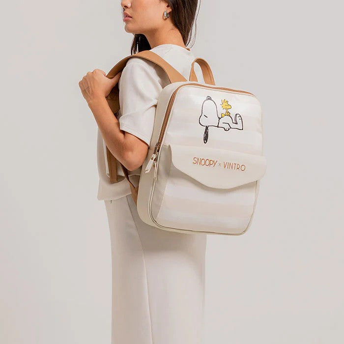 MORRAL CHILE BEIGE A ORILLAS DEL MAR SNOOPY*