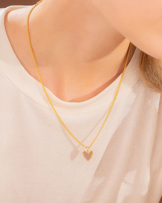 SET CADENA + ARETES CORAZÓN *