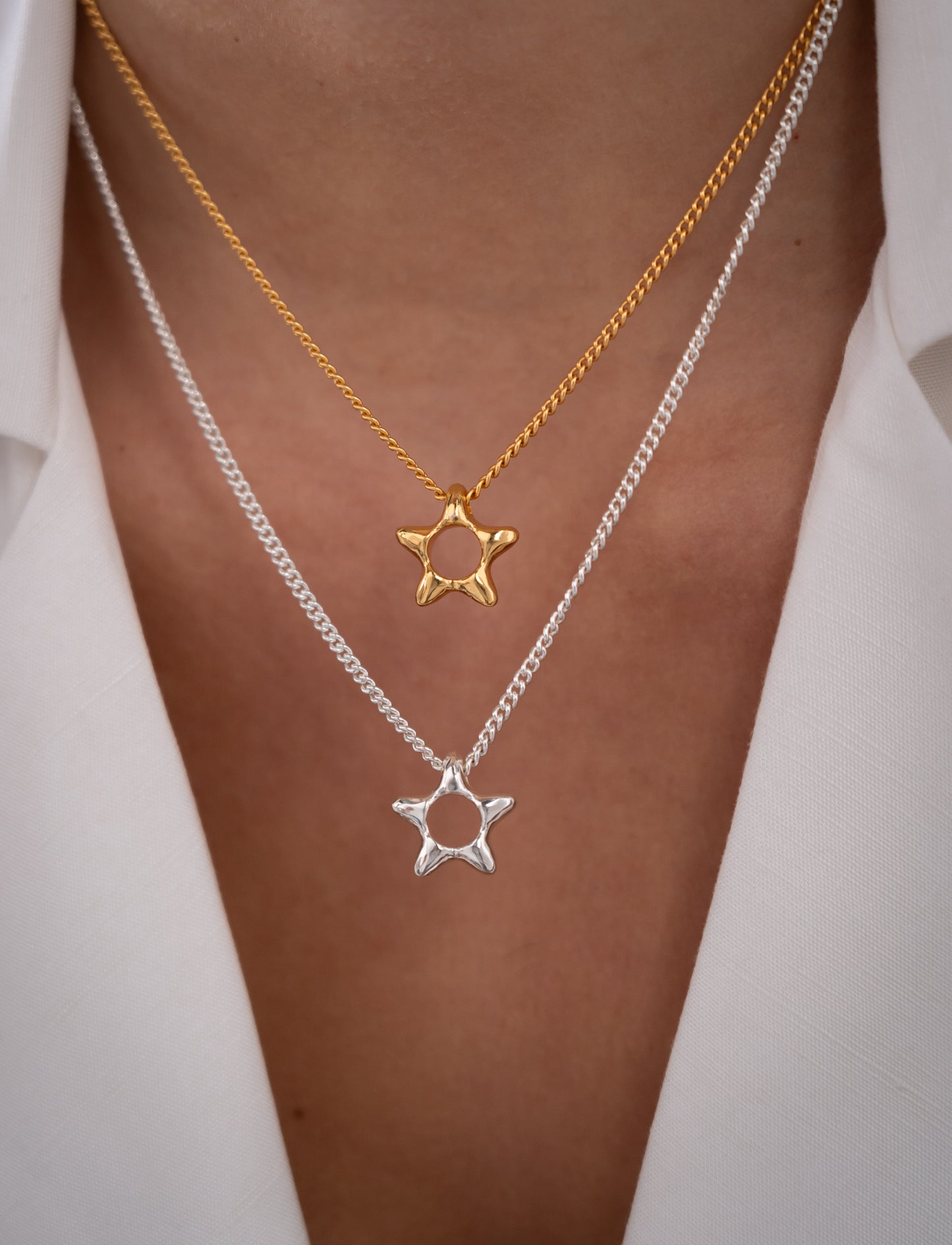 COLLAR ESTRELLA SILUETA MINI ORO