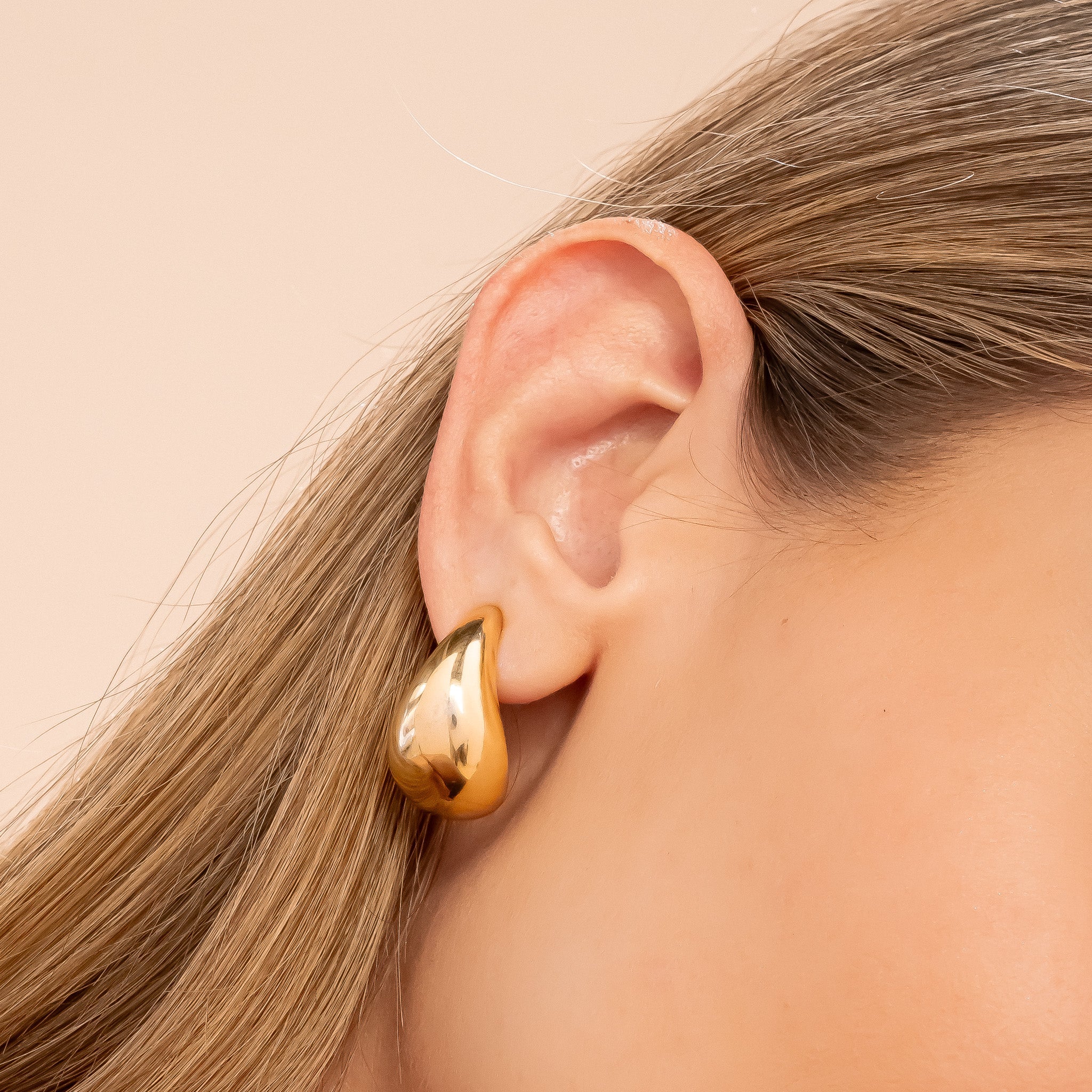 ARETES MAXI GOTA - GOLD – Cala Blanca