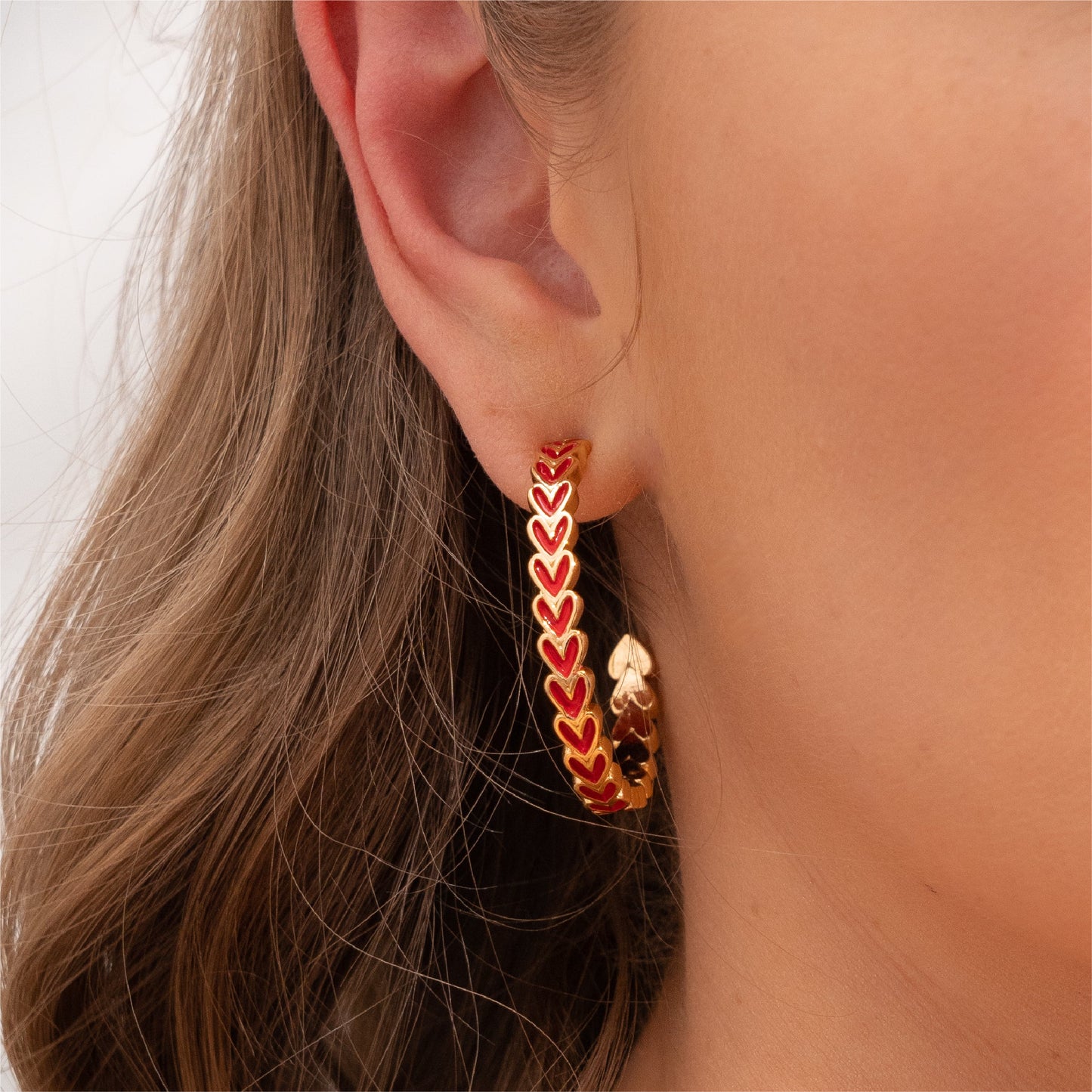 CANDONGAS MINI CORAZONES ROJOS