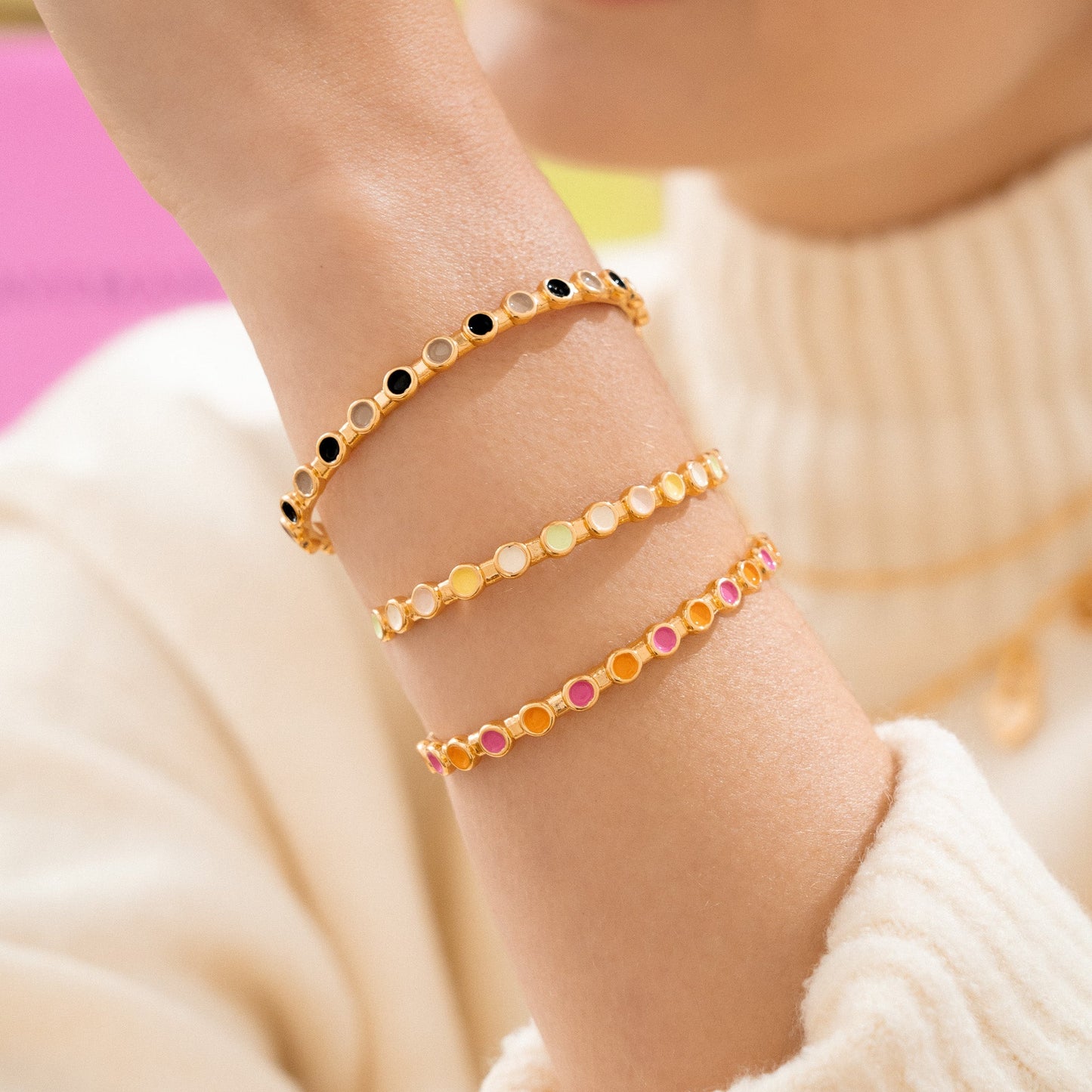 BRAZALATE DOTS MULTICOLOR PASTEL