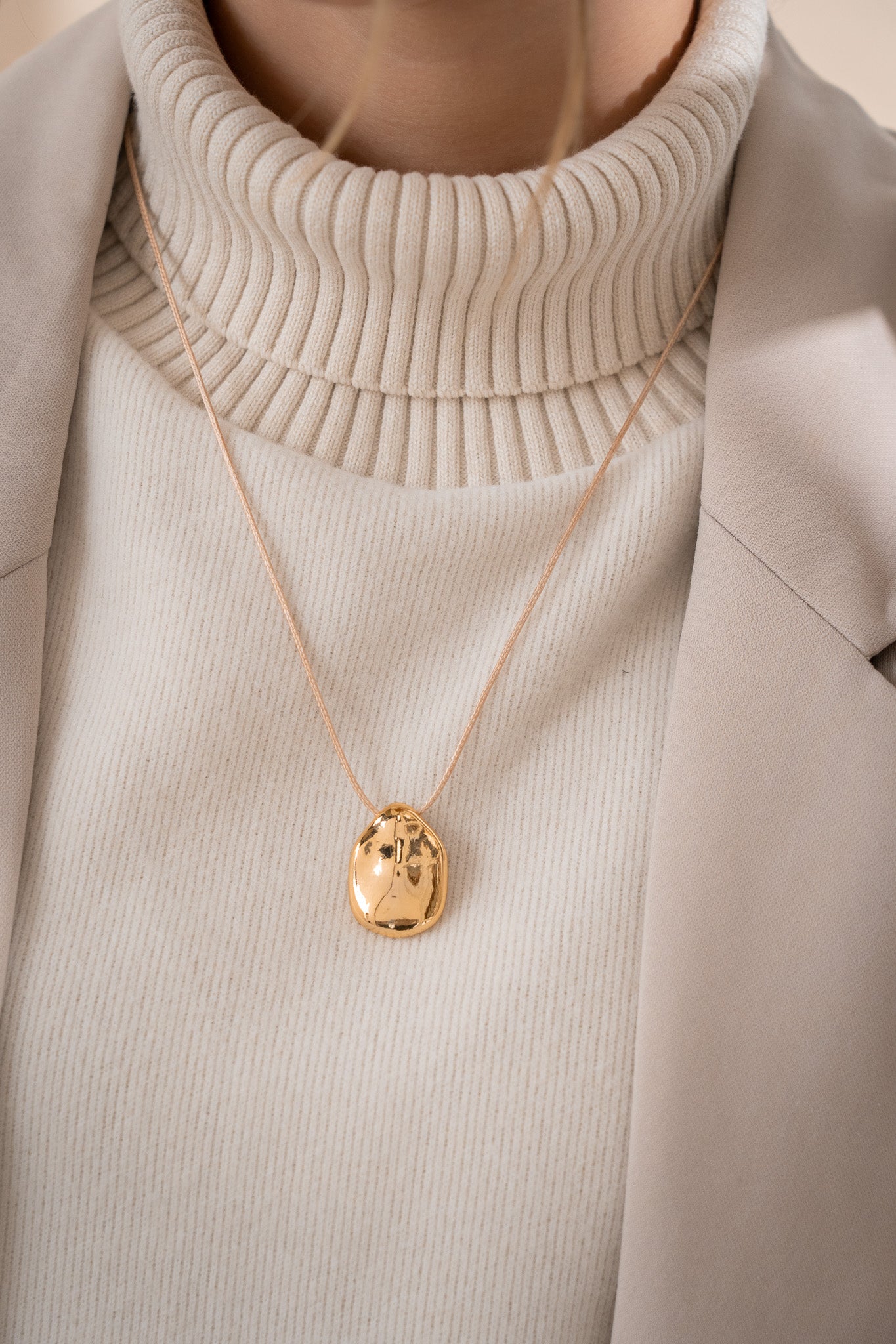 CUERITO + ARETES GOTA - GOLD*