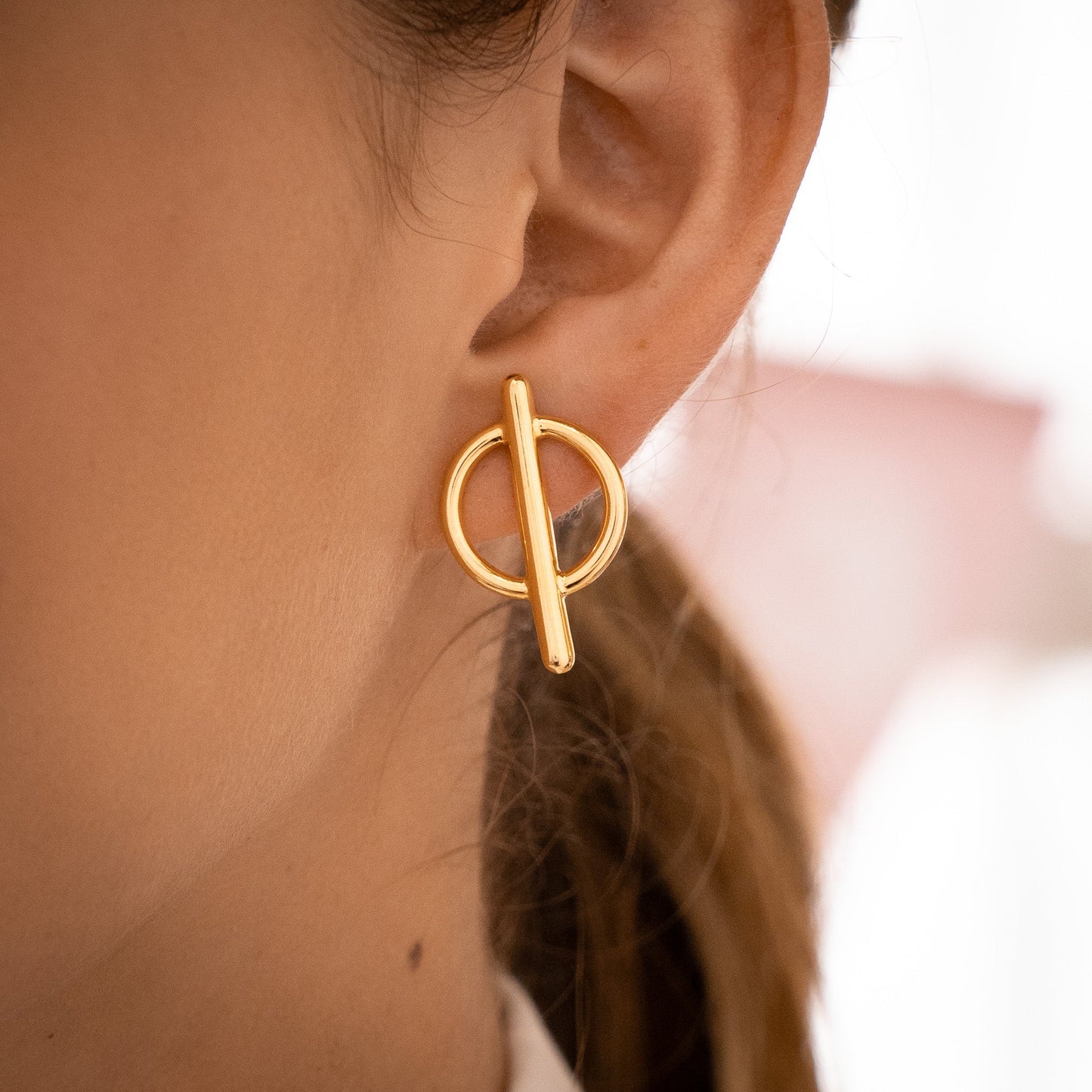 SET ARETES X3 PERLAS Y DORADO