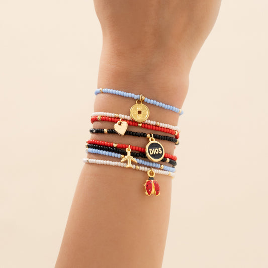 SET X8 PULSERAS EQUILIBRIO + ARETES