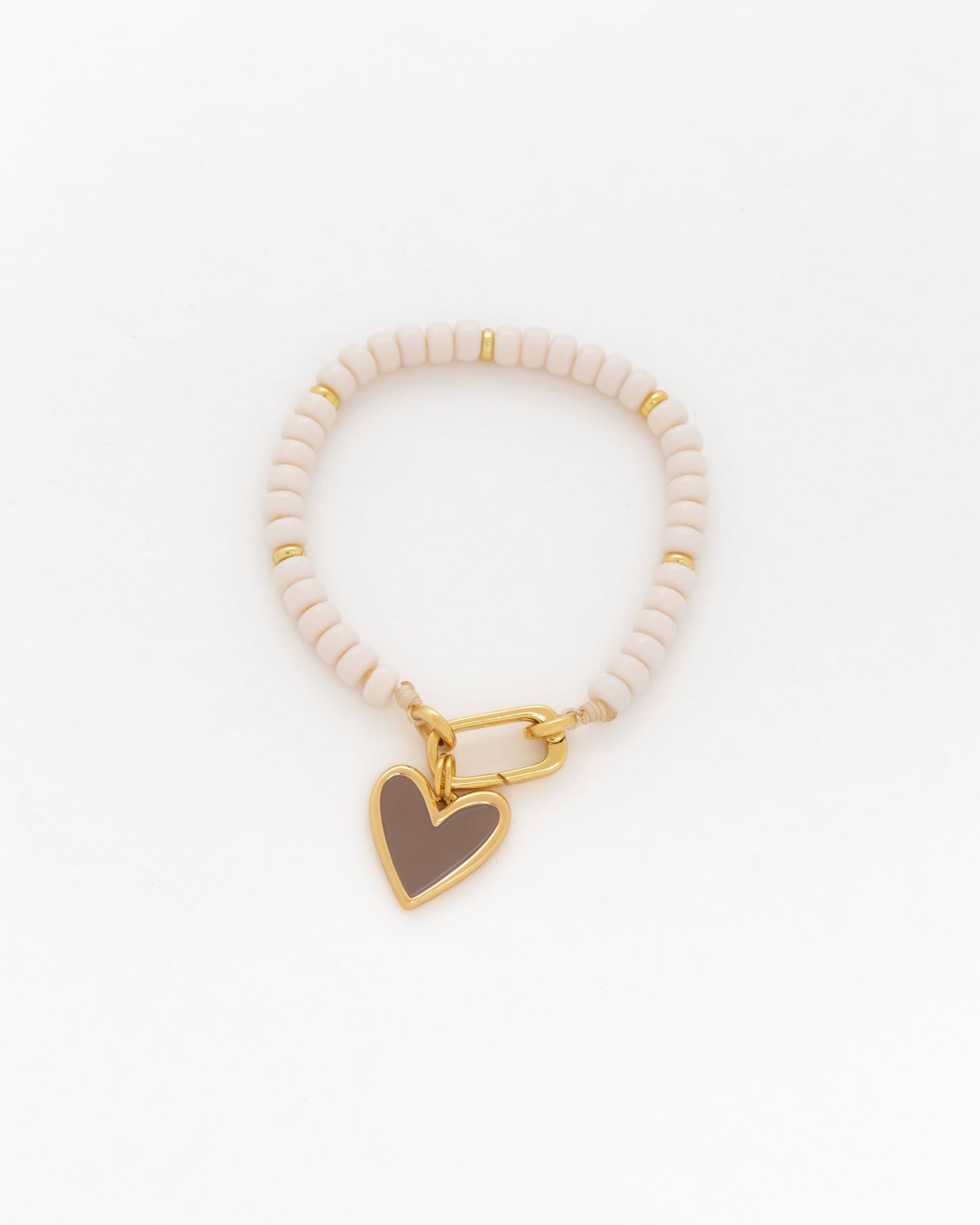 PULSERA BROCHE MAXI CORAZÓN + ARETES *