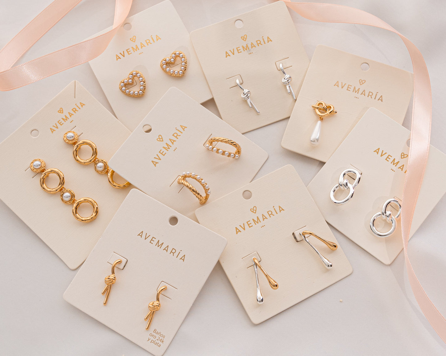 ARETES ARO PERLA