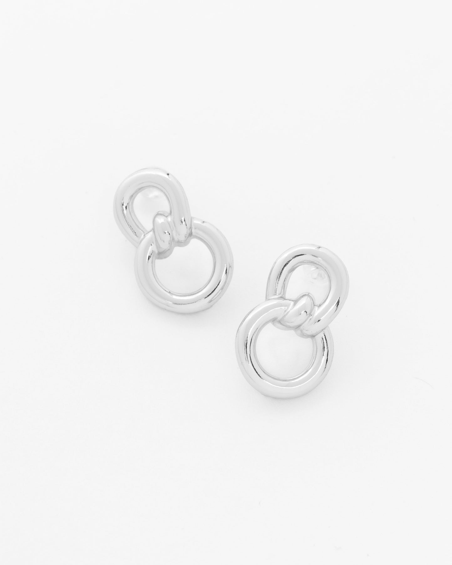 ARETES ESLABÓN NUDO - SILVER