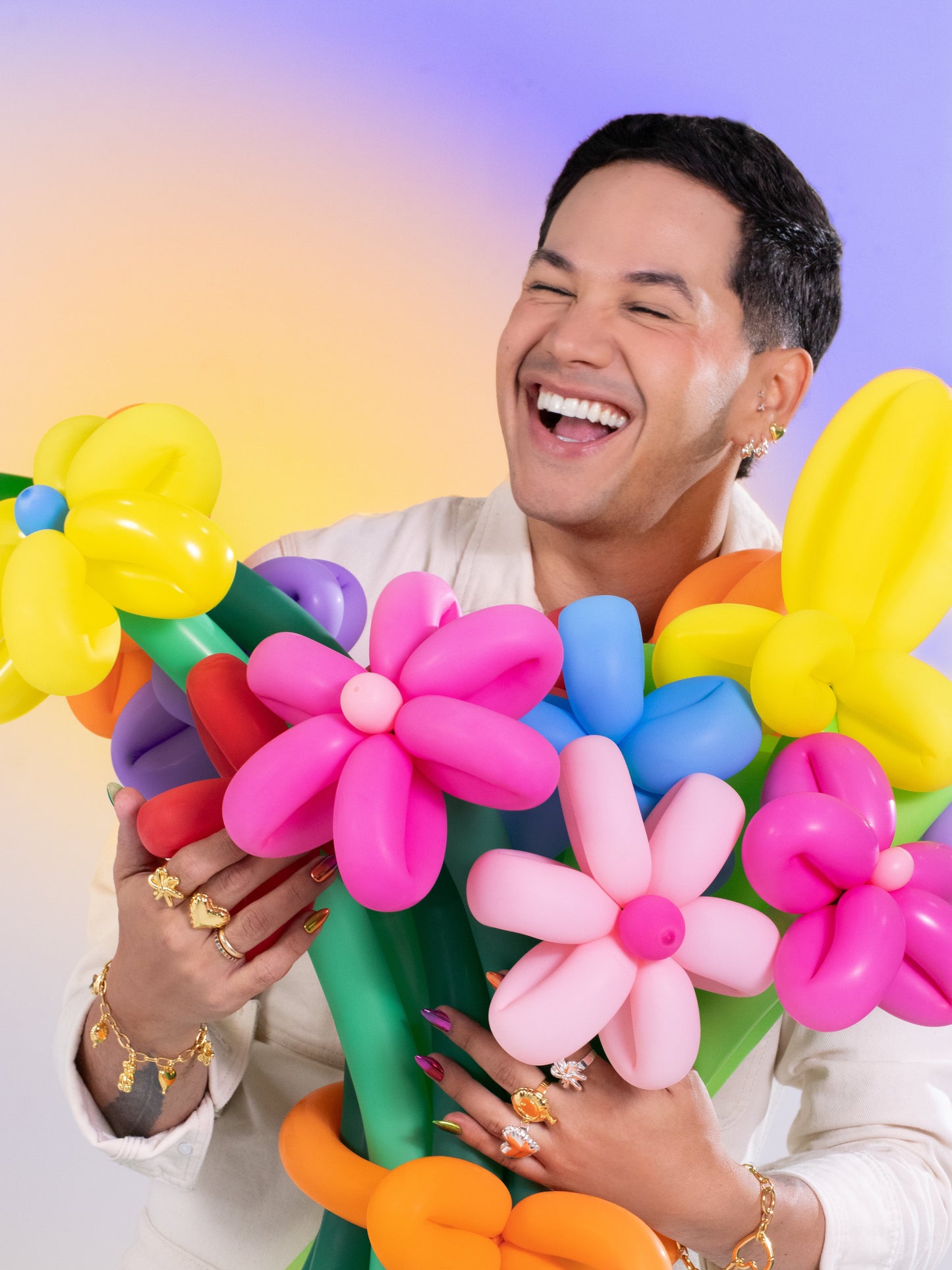 PULSERA MULTICHARMS FIGURAS GLOBO*