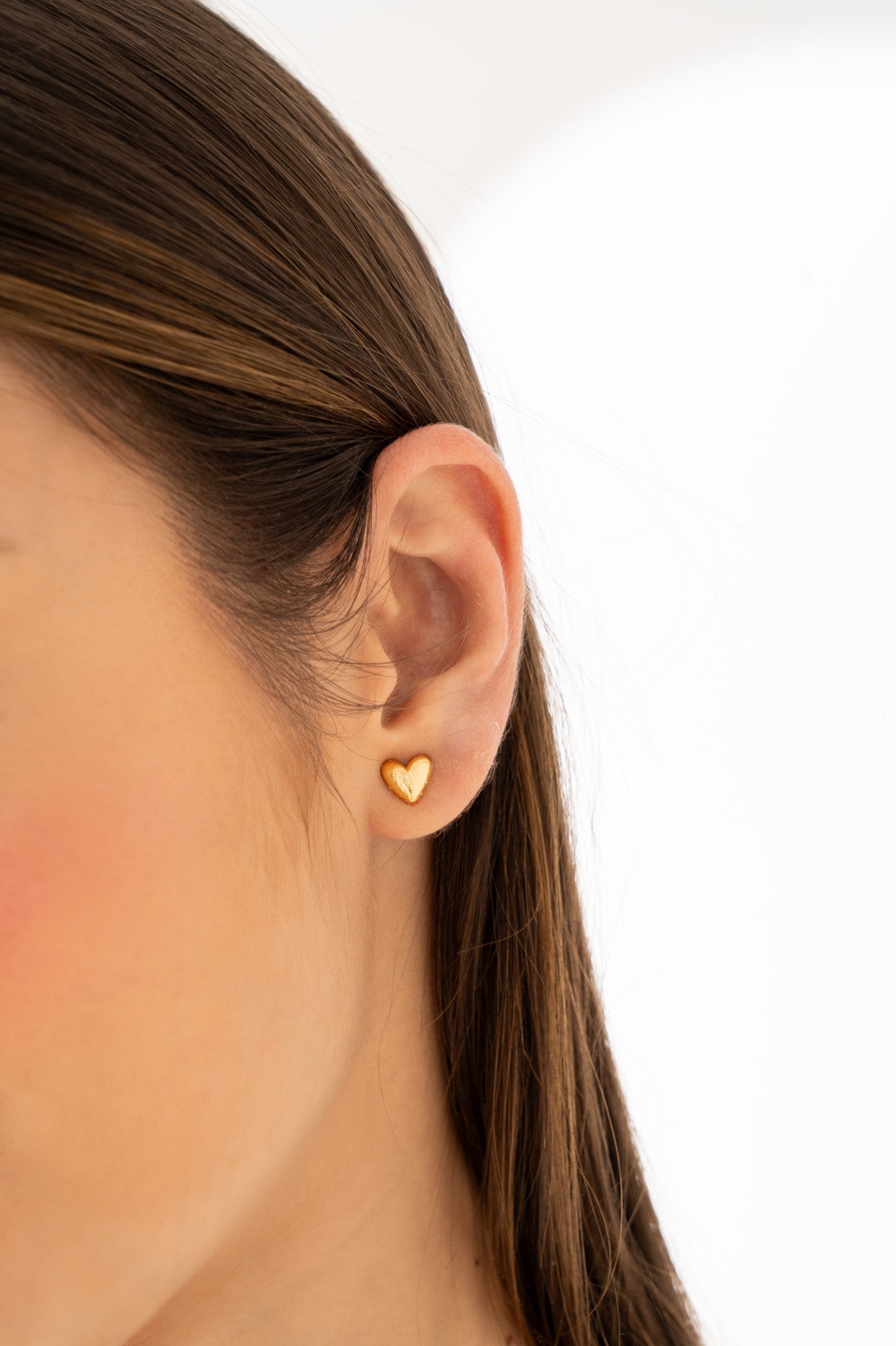 SET COLLAR + ARETES CORAZÓN LISO*