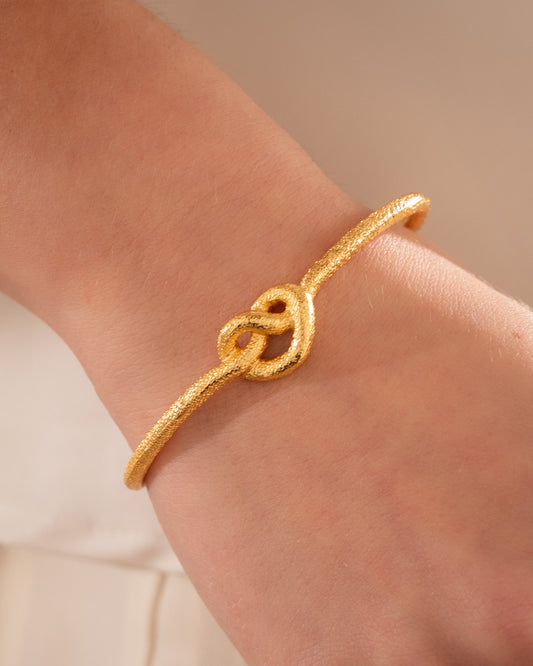 BRAZALETE CORAZÓN LAZO TEXTURA
