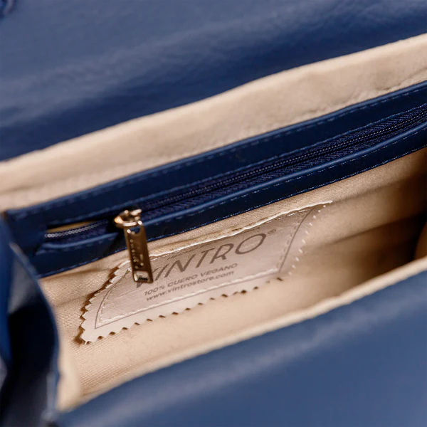 CARTERA DANDY AZUL CON CARGADERA EN CADENA