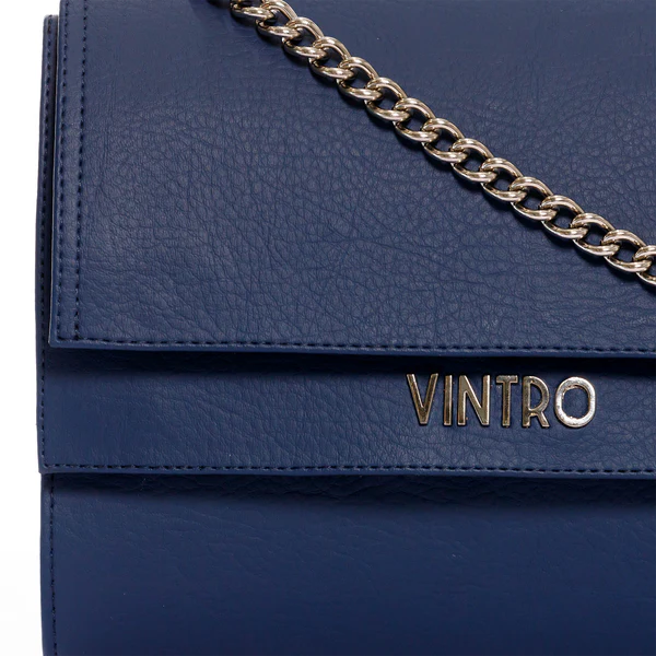 CARTERA DANDY AZUL CON CARGADERA EN CADENA