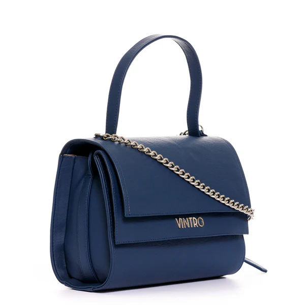 CARTERA DANDY AZUL CON CARGADERA EN CADENA