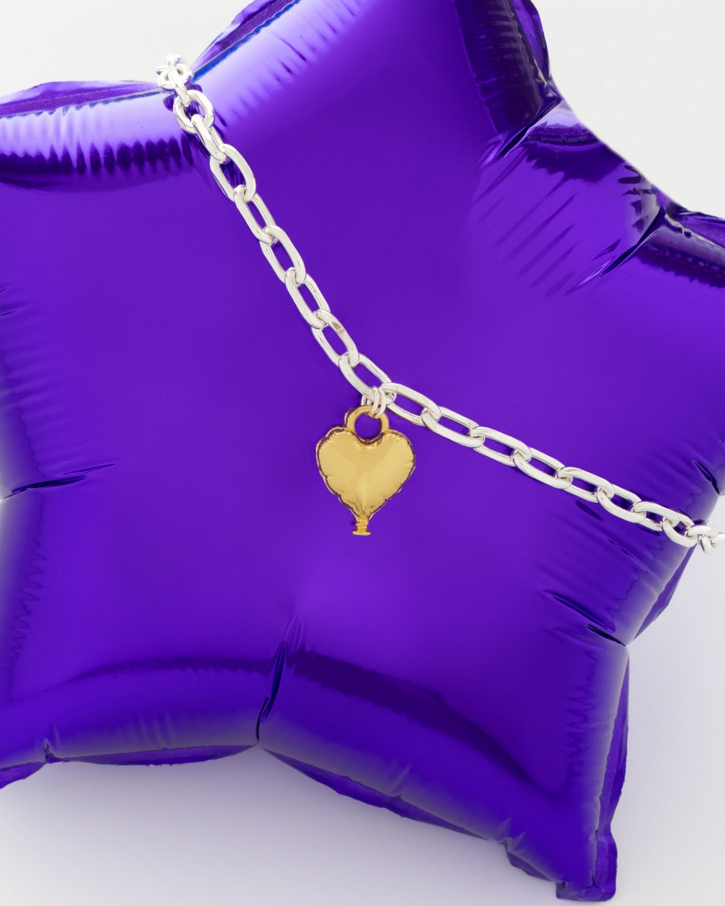 COLLAR CORAZÓN GLOBO*