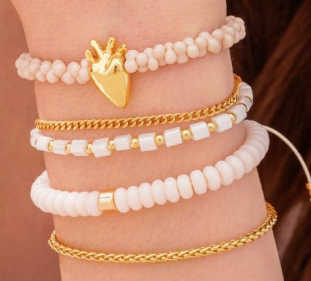 SET X3 PULSERAS CORAZON ANATOMICO