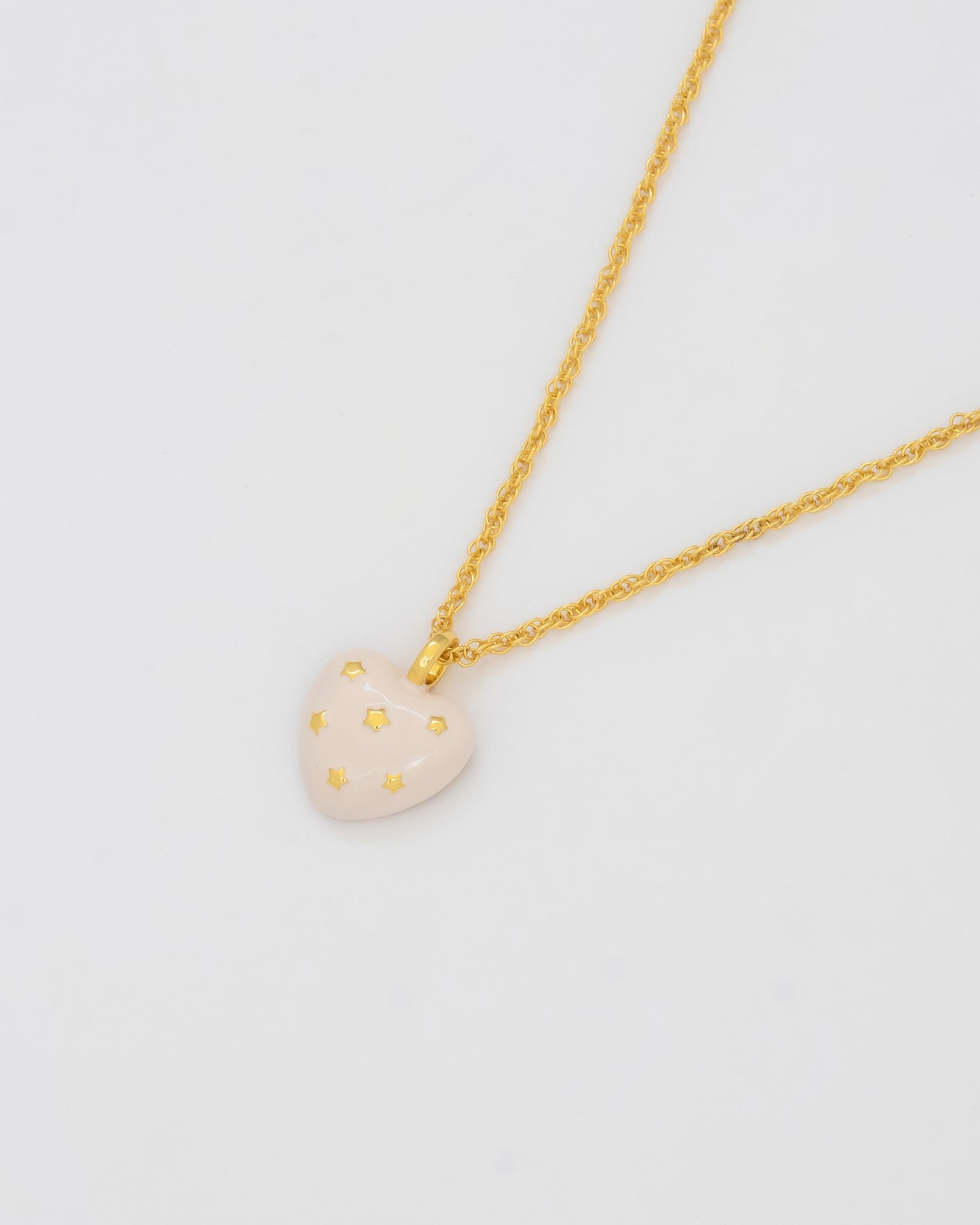 COLLAR CORAZÓN ESTRELLAS NUDE