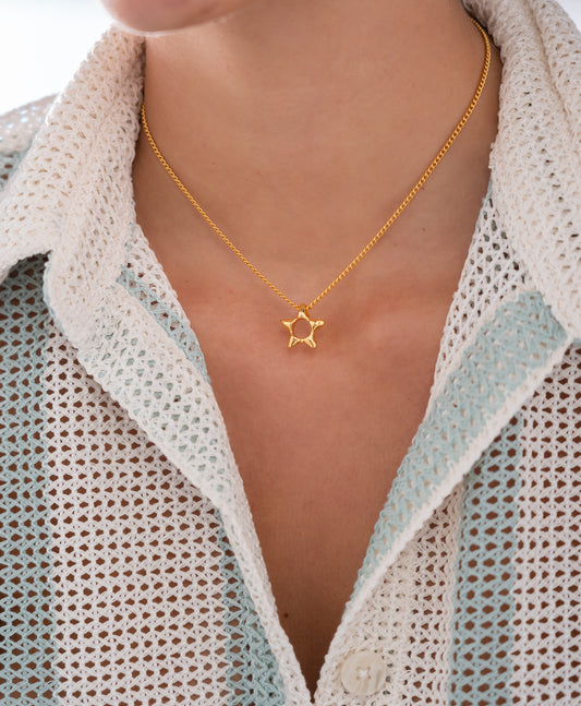 COLLAR ESTRELLA SILUETA MINI ORO