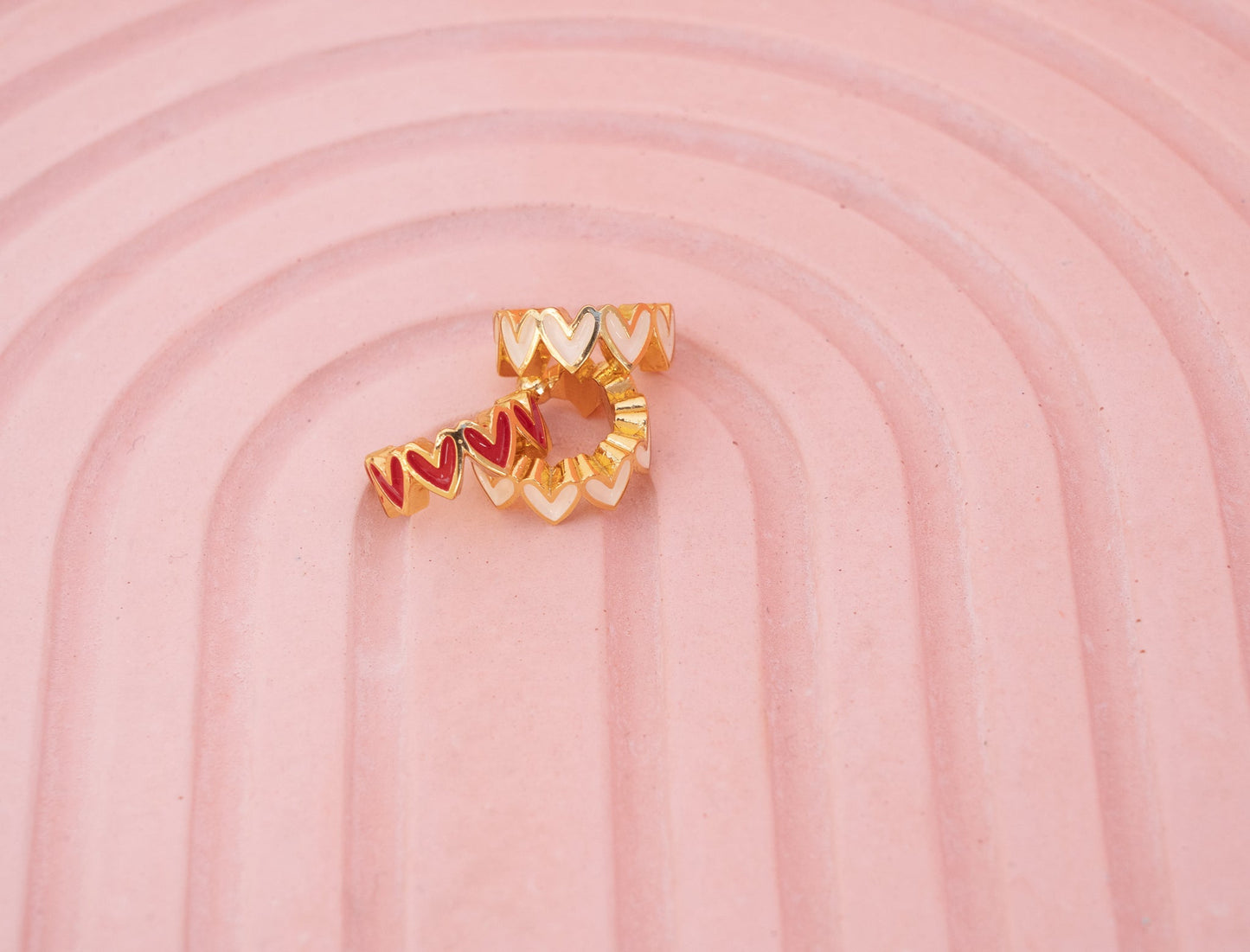 SET EARCUFF *2 MULTICORAZONES